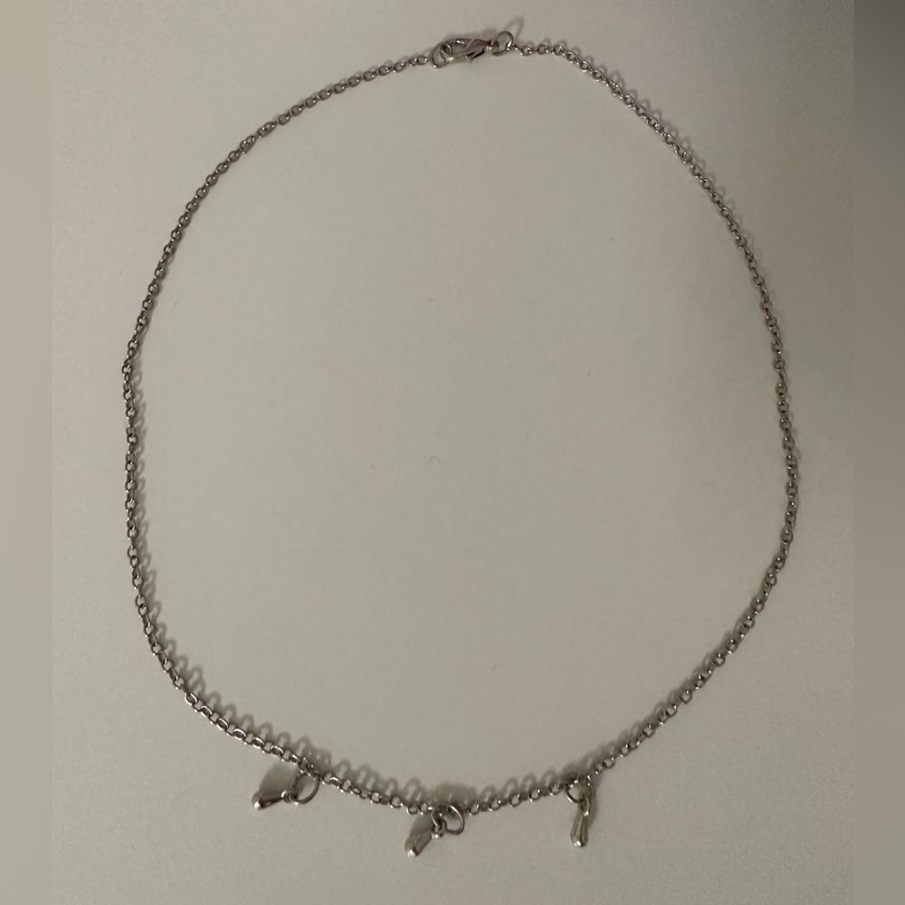 Silver Chain Necklace with Small Details